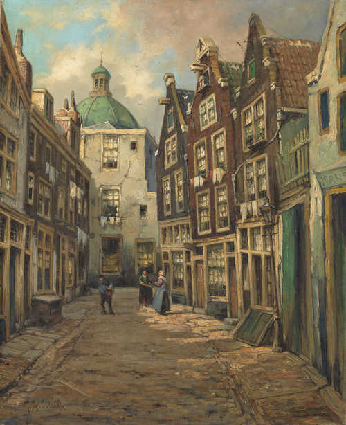 Jan Gerard Smits, Zwartebijlsteeg, eind 19de eeuw 