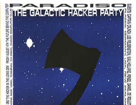 Poster van de Galactic Hackers Party 1989