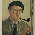 Zelfportret Harry van Kruiningen, ca. 1934. Werk in privébezit